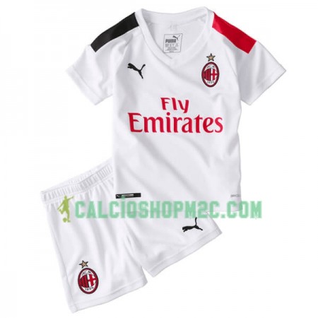 AC Milan Bambino Maglia Trasferta 2019/2020 Manica Corta (+ Pantaloncini)